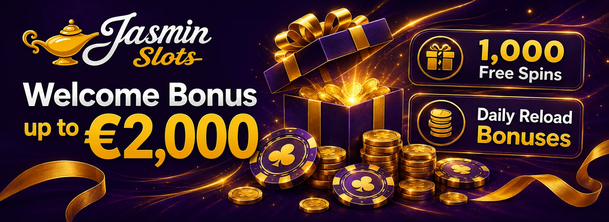Welcome package + 1,000 free spins